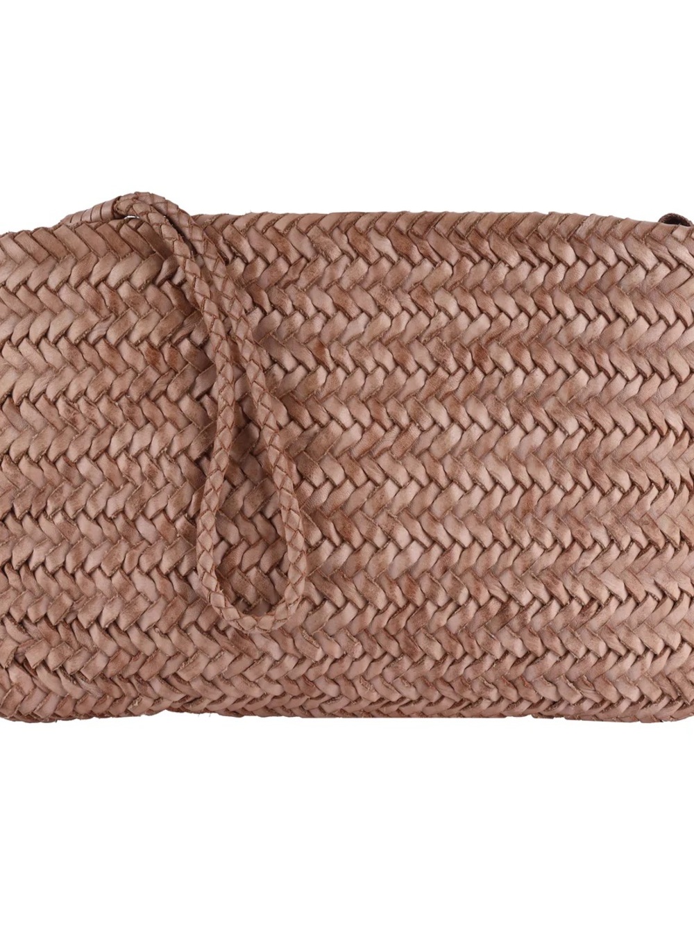 Latico Leathers Hale Woven Crossbody Bag in Ballet Slipper